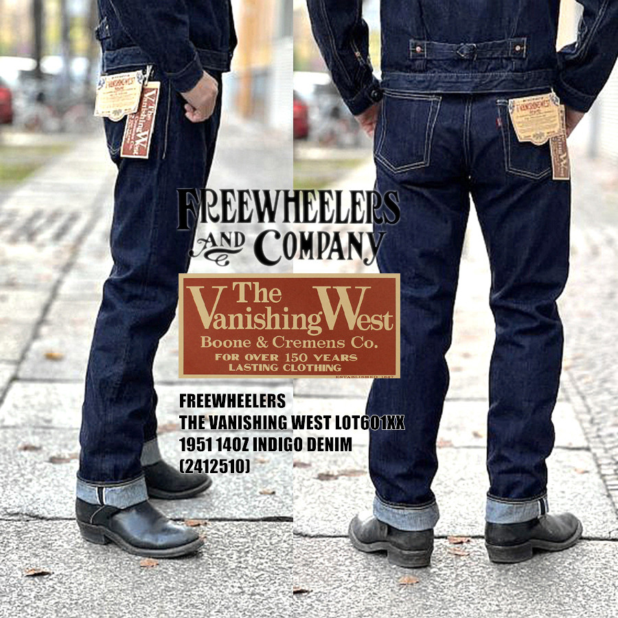 Levis Jeans 501 - FREEWHEELERS 601XX 1951 กางเกงยีนส์วินเทจสีคราม น้ำหนัก 14