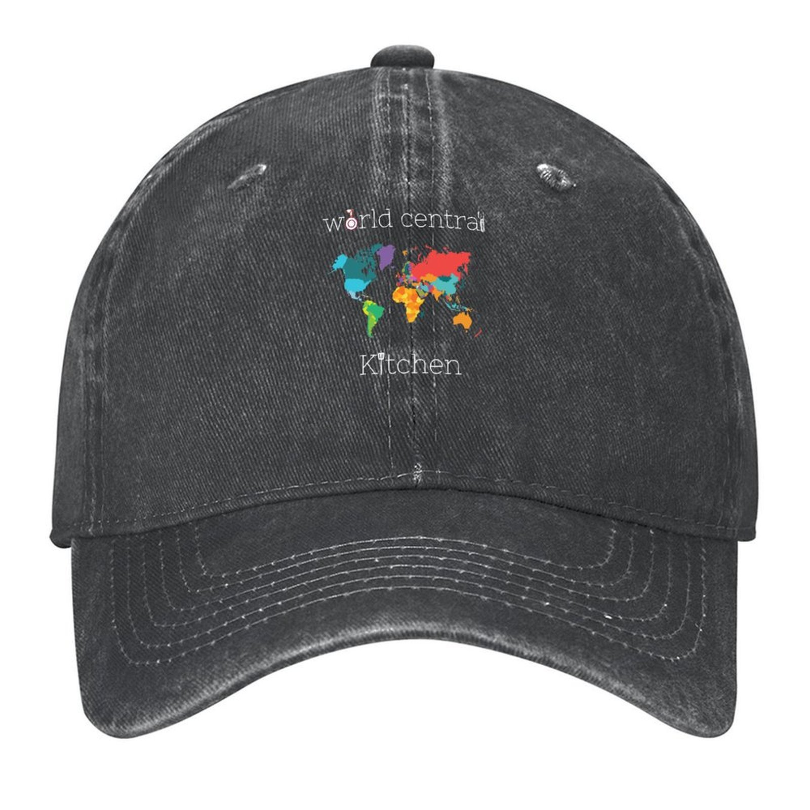 Golf Cap Dad - หมวกเบสบอลลายครัวกลางโลก หมวกปาร์ตี้ หมวกชายหาด หมวกกอล์ฟ หมวกทรงพ่อ หมวกกอล์ฟสำหรับผู้หญิง
