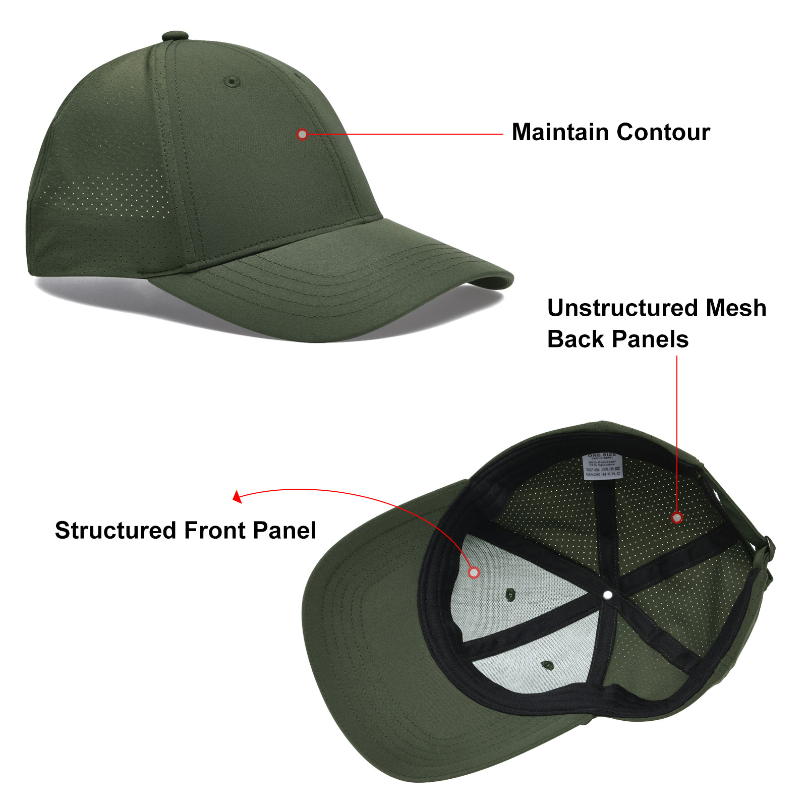 หมวกเบสบอลตาข่ายคลาสสิกแบบปรับ - Golf Cap Dad บทวิจารณ์และราคา