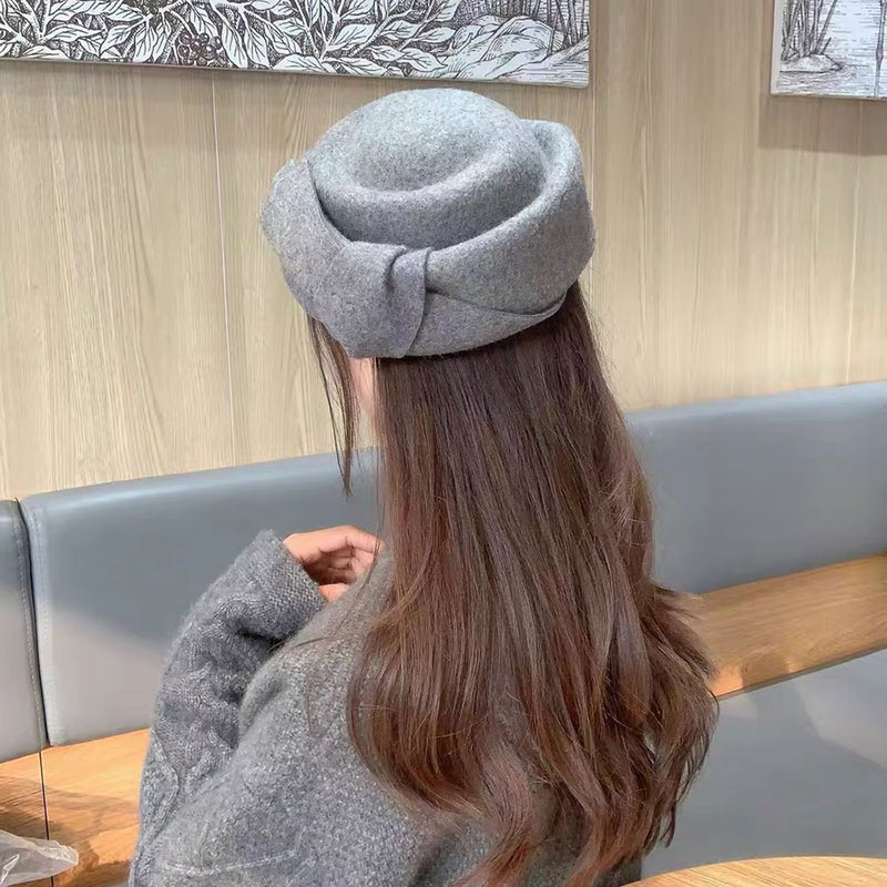 หมวกเบเร่ต์ผ้าขนสัตว์คลาสสิกแบ - Beret French Wool บทวิจารณ์และราคา